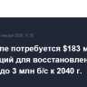 Венесуэле потребуется $183 млрд инвестиций для восстановления добычи до 3 млн б/с к 2040 г.