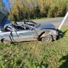 Пьяная автоледи с ребёнком в салоне врезалась в грузовик на трассе