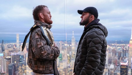 UFC провела первую битву взглядов Махачева и Делла Маддалены в Нью-Йорке