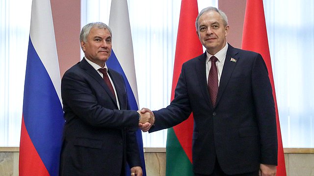 Вячеслав Володин провел телефонный разговор с Председателем Палаты представителей Национального собрания Республики Беларусь Игорем Сергеенко