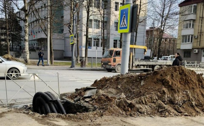 В Южно-Сахалинске обнаружили опасный перекоп