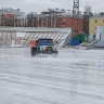 На стадионе «Динамо» начали заливать каток