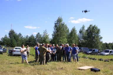 В Хвойнинском округе беспилотники помогли обнаружить «пожар» в лесу