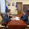 Джулустан Борисов провёл встречу с и. о. главы Нерюнгринского района Максимом Терещенко