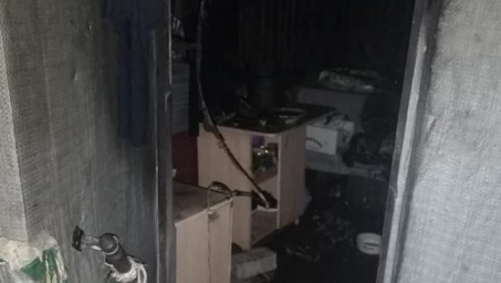 В Уфе в ночном пожаре серьезно пострадал мужчина