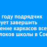 В 2025 году подрядчик планирует завершить возведение каркасов всех семи блоков школы в Союзе