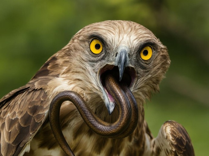 Птица, которая ест змей живьём: редкий хищник кормит детёнышей тем, к чему другие боятся приблизиться Птица, которая ест змей живьём: редкий хищник кормит детёнышей тем, к чему другие боятся приблизиться