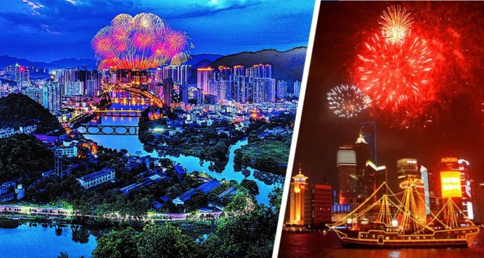 Лиян - фейерверк Китая: ночные шоу возвращаются и привлекают туристов Лиян - фейерверк Китая: ночные шоу возвращаются и привлекают туристов