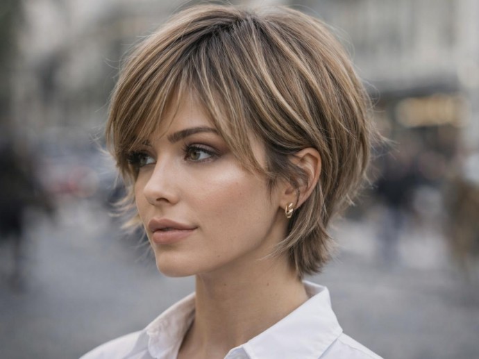 Стрижка бикси самая модная прическа 2026 года