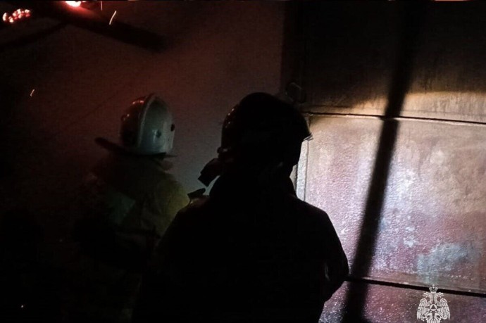 В деревне Каменка Венёвского района пожар повредил постройку