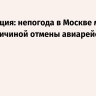 Росавиация: непогода в Москве может стать причиной отмены авиарейсов