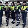 Женский экипаж ГАИ Тульской области поздравил мужчин-водителей