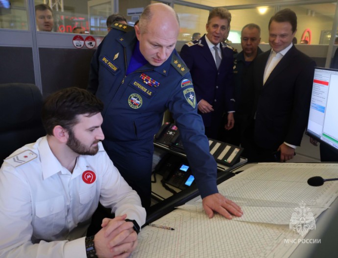 Александр Куренков ознакомился с организацией работы Единого диспетчерского центра московского метрополитена