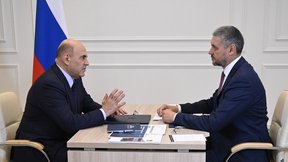 Беседа Михаила Мишустина с губернатором Забайкальского края Александром Осиповым