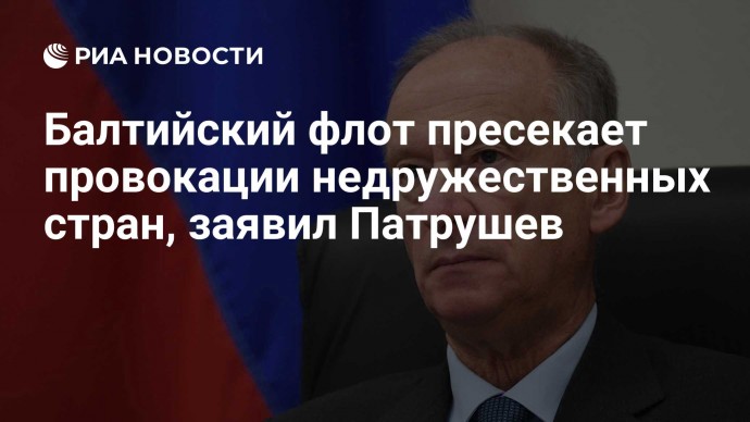 Балтийский флот пресекает провокации недружественных стран, заявил Патрушев