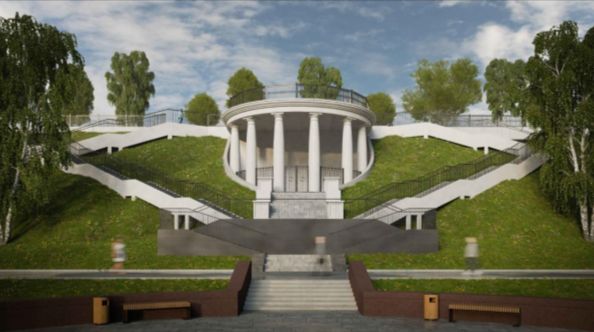 В Ярославле намерены восстановить исторический облик беседки-грота на Волжской набережной
