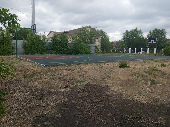 В цетре Улан-Удэ появилась новая баскетбольная площадка
