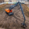В России разработан первый отечественный 40-тонный колёсный перегружатель