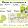 Парк на месте монорельса