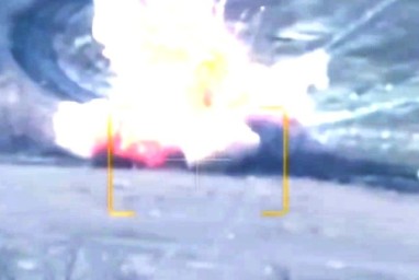 Снаряд "Краснополь" разнес на мелкие части бывшую югославскую БМП М-80А