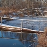 Михаил Евраев поручил восстановить пешеходный мост в деревне Прокунино Любимского округа