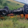 В Атяшевском районе нетрезвый водитель КамаЗа опрокинул большегруз в кювет