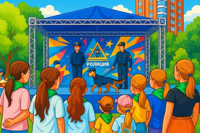 «Дети маршируют - собаки аплодируют»: полицейские устроили детям настоящие «учения»