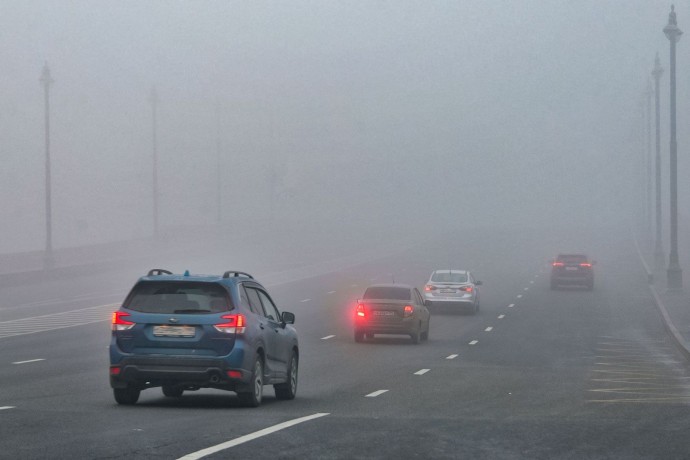 Ночью в Москве ожидается туман Ночью в Москве ожидается туман