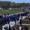 На Пискаревском кладбище почтили память защитников Ленинграда