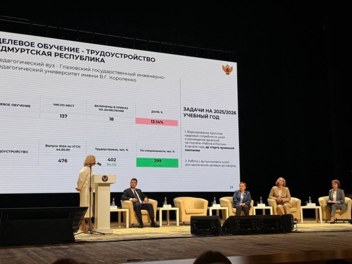 Ольга Колударова выступила на августовской конференции в Удмуртии