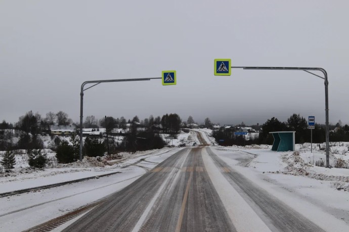 В Ярославской области завершили первый этап ремонта дороги до границы с Вологодской областью