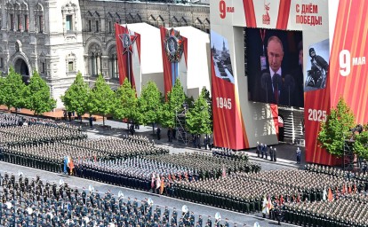 Участие в параде Победы