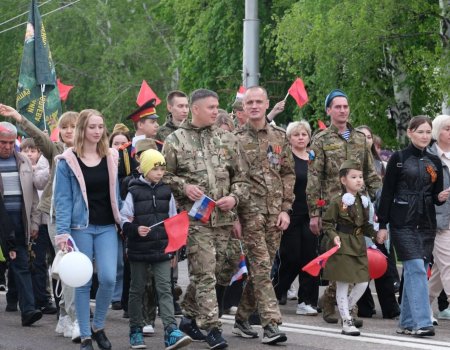 В городе Башкирии на парад Победы пришли 157 тысяч человек