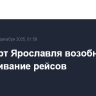 Аэропорт Ярославля возобновил обслуживание рейсов