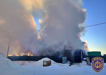 В Приамурье загорелся зерновой склад