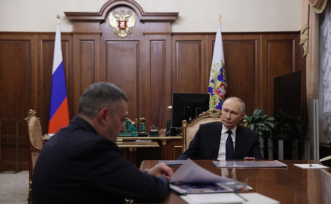 Встреча с губернатором Курской области Александром Хинштейном