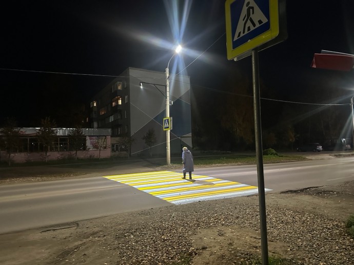 Пешеходные переходы ищут в Костроме в темноте