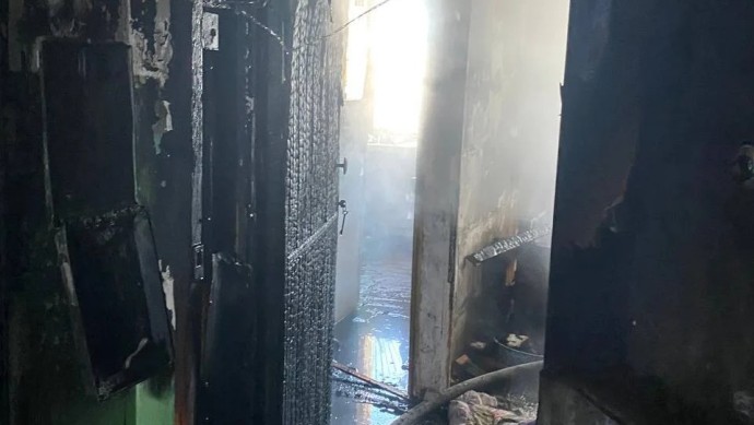 В Башкирии при пожаре в пятиэтажке пострадали женщина и ребенок