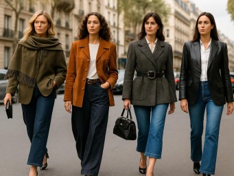 Джинсы с высокой талией и задними карманами визуально подчёркивают ягодицы — Bovary