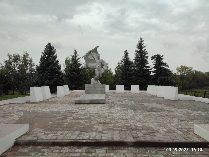 В Башкирии восстановили памятник ветеранам Великой Отечественной войны