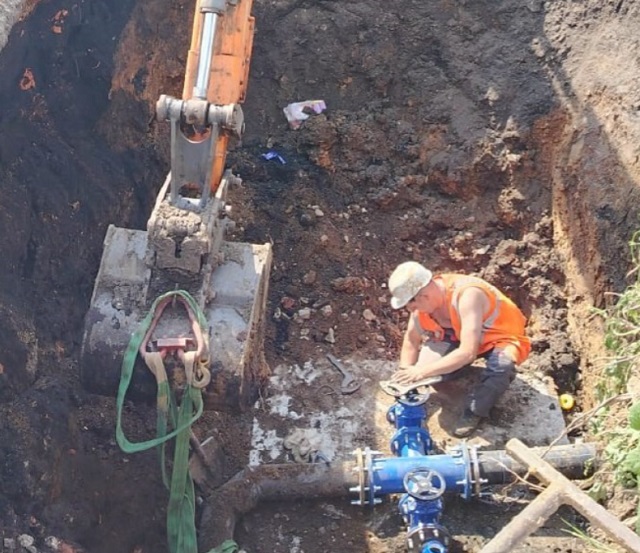 В Саранске заменили 440-метровый участок водопровода на ул. Мичурина