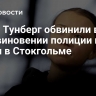 Грету Тунберг обвинили в неповиновении полиции на акции в Стокгольме