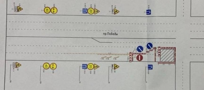 В Пензе частично перекрыли движение на проспекте Победы