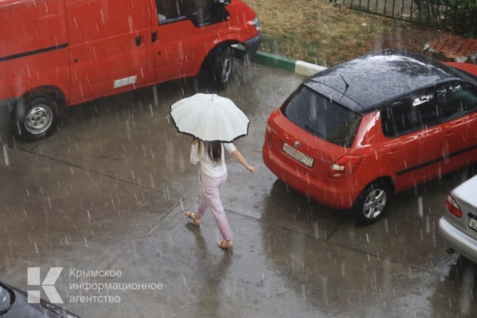 Ливни и усиление ветра прогнозируют синоптики в Крыму