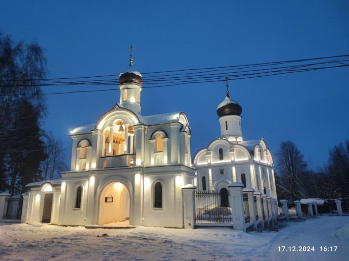 Храм Рождества Иоанна Предтечи в Ярославской области украсила архитектурная подсветка