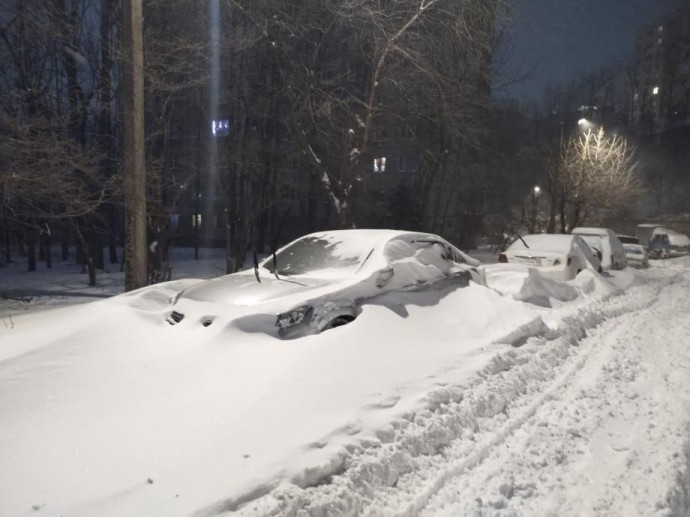 Приморье засыпает снегом. Названы районы, где выпало больше всего осадков