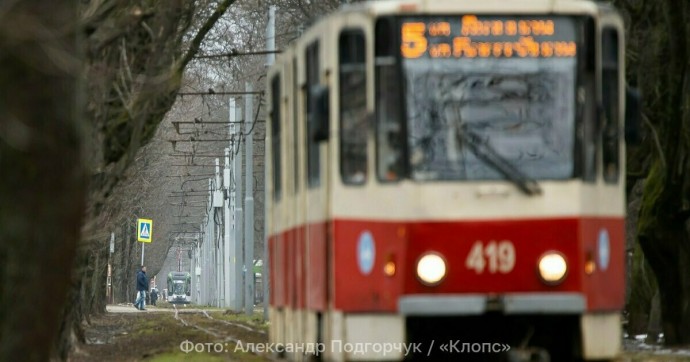 Калининградские трамваи снова едут на кладбище: пятёрка вернулась на привычный маршрут