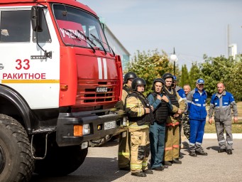 В Ракитном провели учения по экстренному вывозу жителей