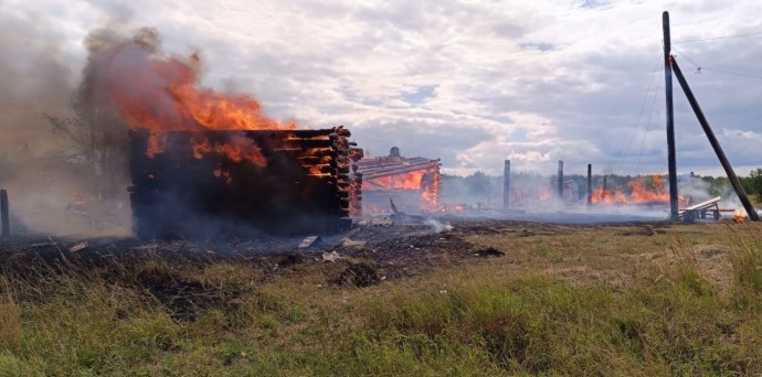 В Никольском районе Пензенской области произошел еще один страшный пожар