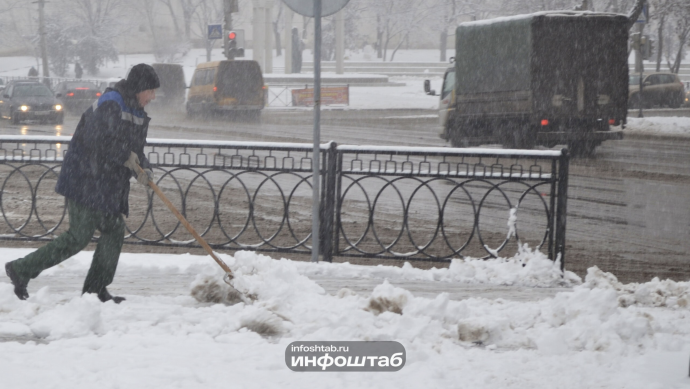 Астрахань завалит снегом и во вторник